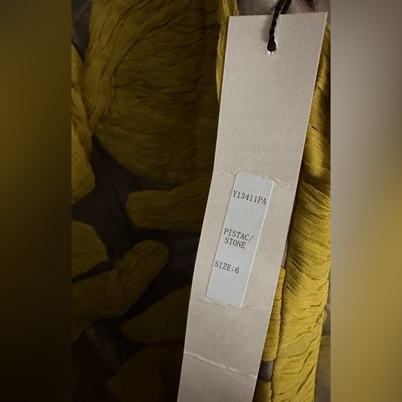 Yigal Azrouel New York Y13411PA Yellow Pistachio Dress Women’s Size 6 - Picture 5 of 5